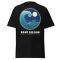 Night Session graphic tee in Black, original art by AuraCanvas