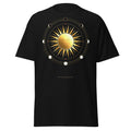 Solar Ascension graphic tee in Black, original art by AuraCanvas