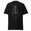 The Lower Falls graphic tee in Black, original art by AuraCanvas