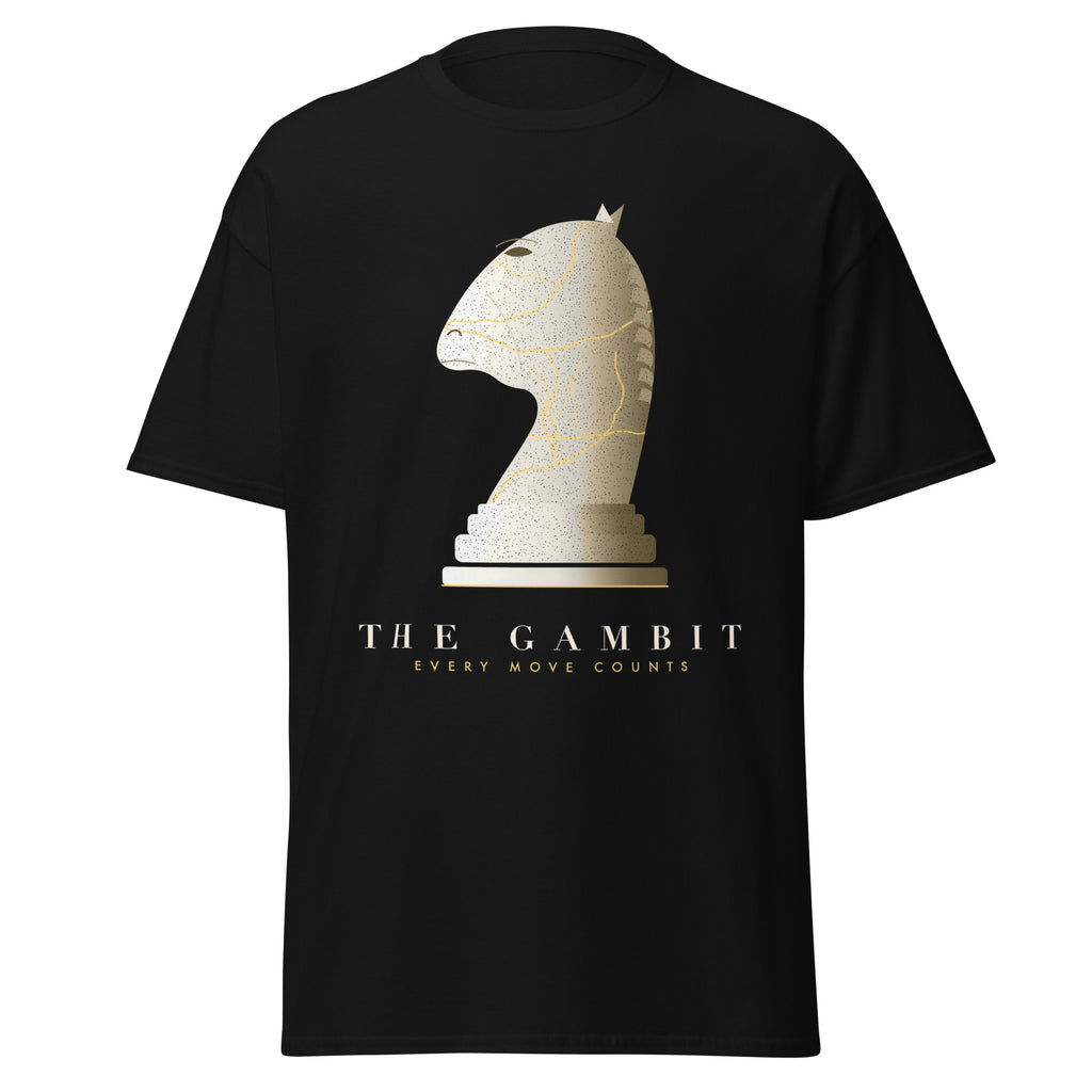 The Gambit graphic tee in Black, original art by AuraCanvas