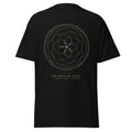 The Rose of Venus graphic tee in Black, original art by AuraCanvas