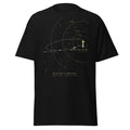Halley's Return graphic tee in Black, original art by AuraCanvas