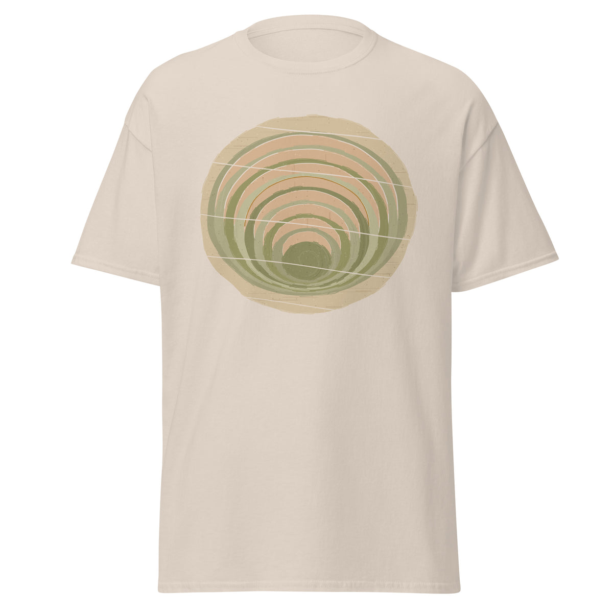 Moray graphic tee in Natural, original art by AuraCanvas