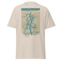 The Wadden Sea graphic tee in Natural, original art by AuraCanvas