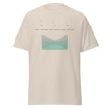 Spring and Neap graphic tee in Natural, original art by AuraCanvas