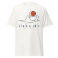 Salt & Sun graphic tee in White, original art by AuraCanvas