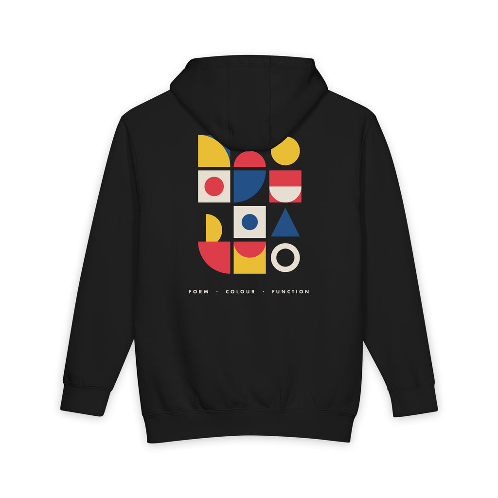 Bauhaus Blocks heavyweight hoodie, view 1