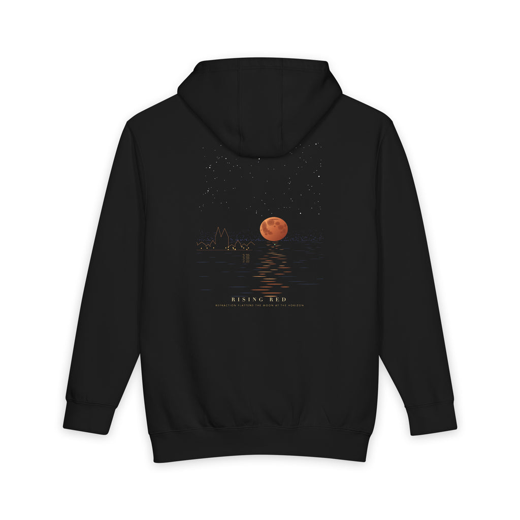Rising Red heavyweight hoodie, view 1
