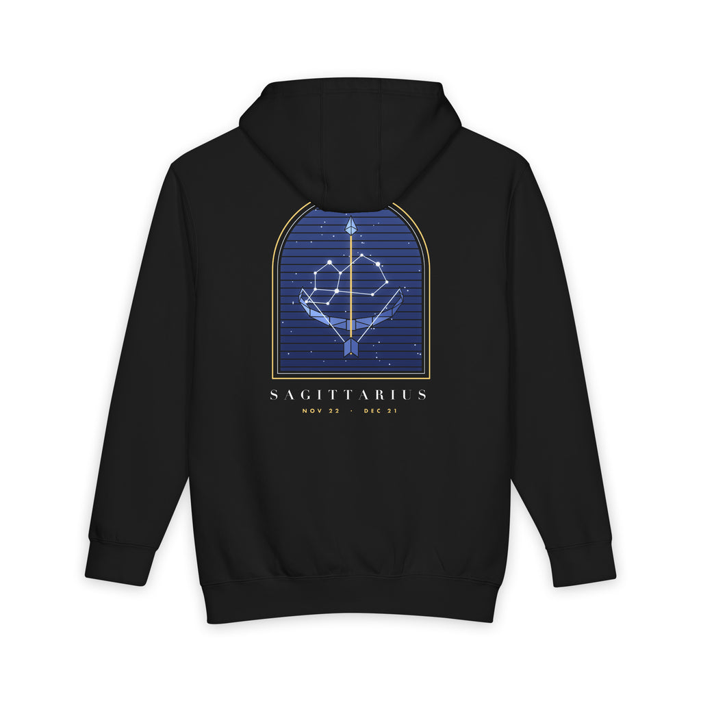 Sagittarius heavyweight hoodie, view 1