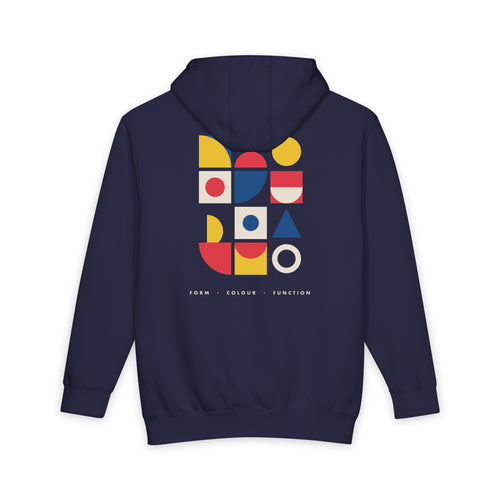Bauhaus Blocks heavyweight hoodie, view 2