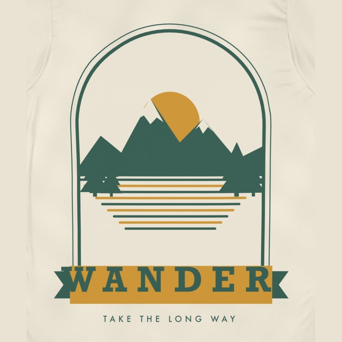 Wander all-over print tee, print close-up